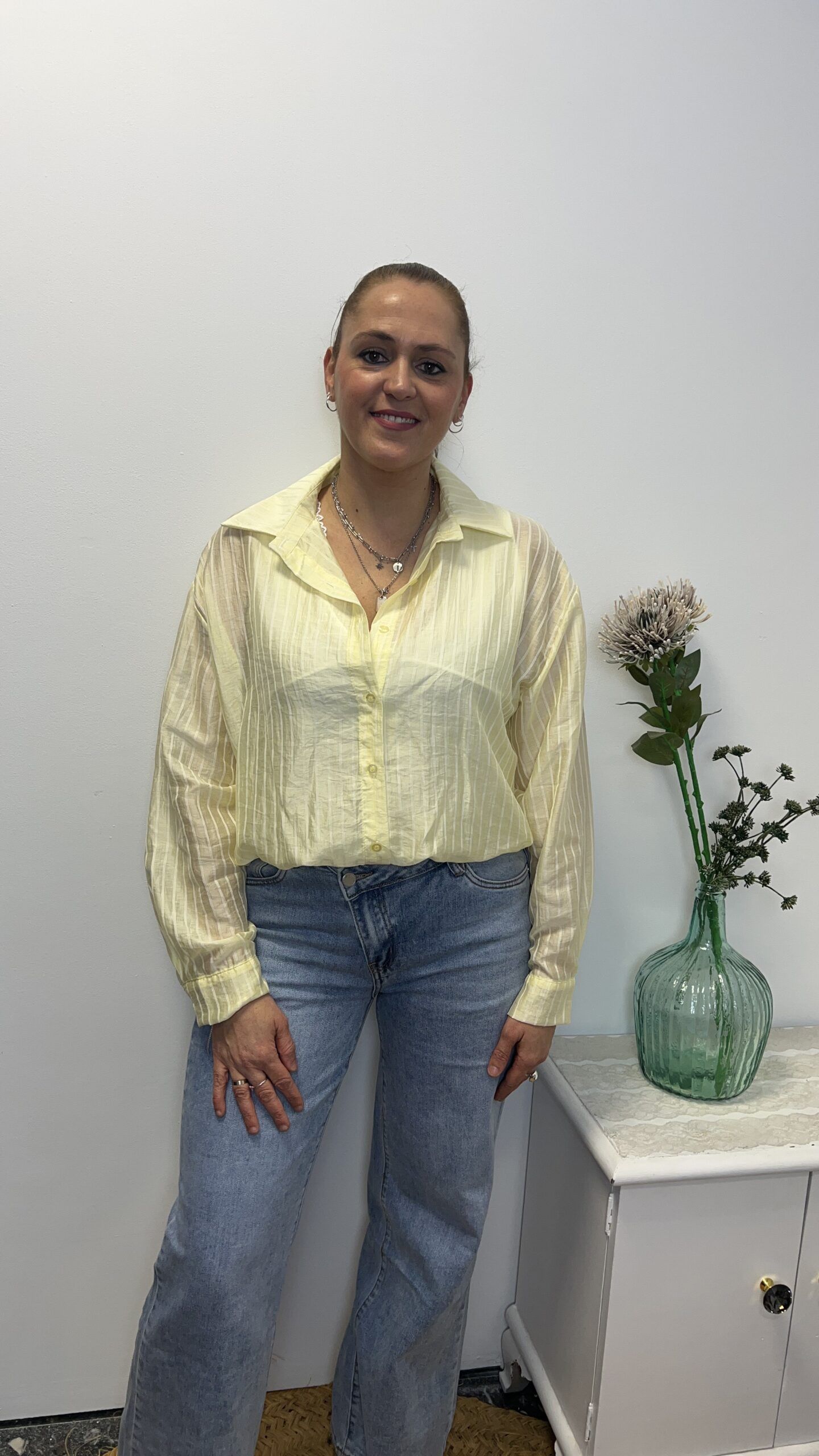 CAMISA MUJER CON TOP LENCERO - Imagen 3