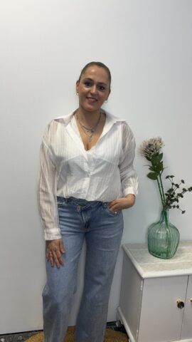 Alternative view of CAMISA MUJER CON TOP LENCERO