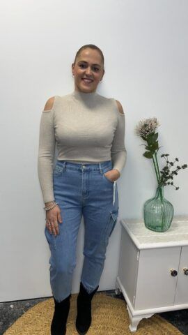 JERSEY MUJER PUNTO HOMBROS DESCUBIERTOS