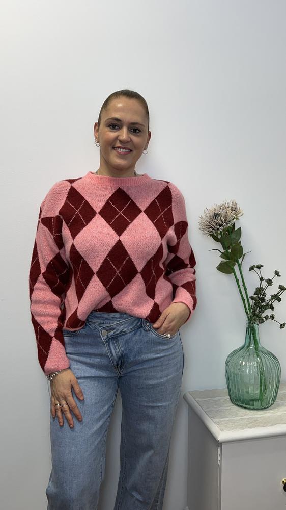 JERSEY MUJER ROMBOS