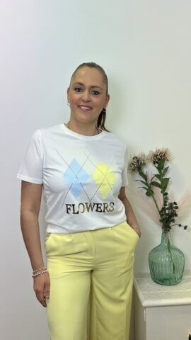 Alternative view of Camisetas Mujer Rombos Dorados