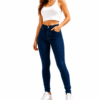 Jeans pitillo de tiro alto con faja reductora que moldea la cintura y realza la silueta. Su tejido denim de alta elasticidad se adapta al cuerpo proporcionando un ajuste perfecto y una comodidad excepcional durante todo el día. Un básico imprescindible, versátil y favorecedor para cualquier ocasión.