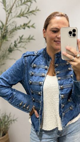 Chaqueta Militar Denim