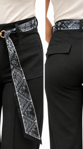 ✨ PANTALÓN CON CINTURÓN PAÑUELO ✨
