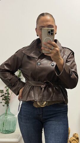 Chaqueta efecto Piel
