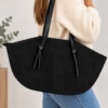 👜 Bolso Shopper Negro de Gran Capacidad