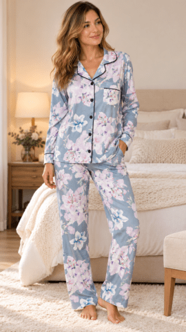 🌸 Pijama Floral de Mujer
