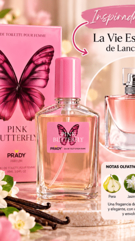 Perfume Pink Butterfly de Prady – 90 ml 🦋💗