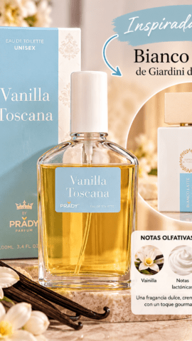 Perfume Vanilla Toscana de Prady – 85 ml 🩵🍦
